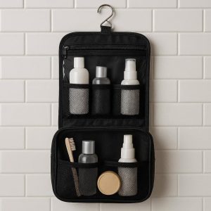 26 Hanging Travel Toiletry Bag with Hook for Easy Access in Bathrooms